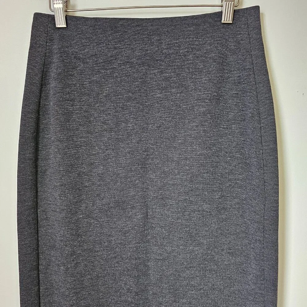 EUC VINCE CAMUTO DARK GREY FITTED PENCIL SKIRT SIZE SMALL